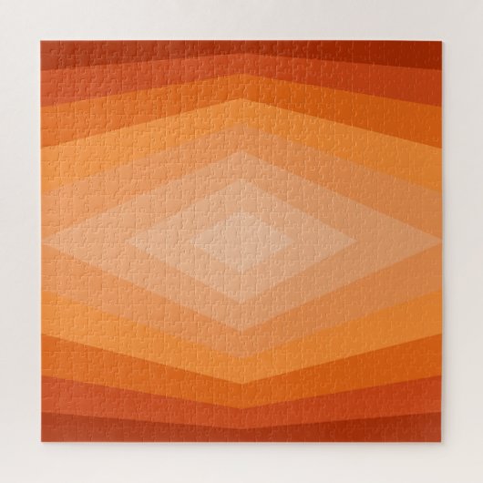 Schaduwen van Oranje geometrische Abstracte kunst Legpuzzel (Verticaal)