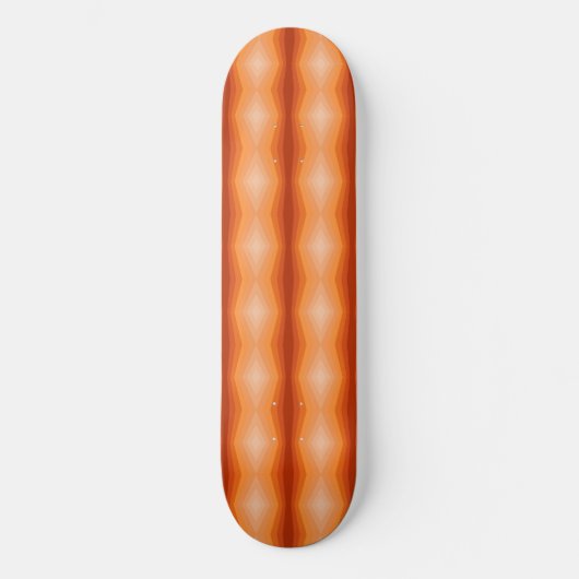 Schaduwen van Oranje geometrische Abstracte kunst Skateboard (Voorkant)