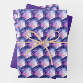 Schaduwen van Paarse bubbels Inpakpapier Vel (In situ)