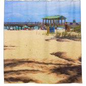 Schaduwen van Palm Trees Douchegordijn (Voorkant)