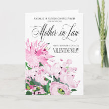 Schaduwen van Pink Bouquet Valentijn schoonmoeder