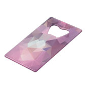 Schaduwen van roze Abstracte piramide Kredietkaart Flessenopener (Voorkant Gekanteld)