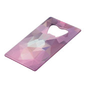 Schaduwen van roze Abstracte piramide Kredietkaart Flessenopener (Achterkant Gekanteld)