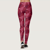 Schaduwen van roze bomen Kerstmis pyjama broek Leggings (Achterkant)
