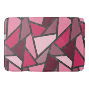 Schaduwen van roze gekleurd glas badmat