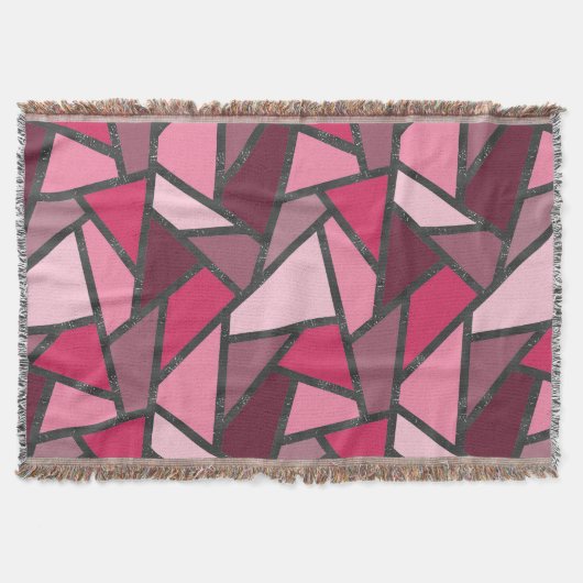 Schaduwen van roze gekleurd glas deken (Voorkant)