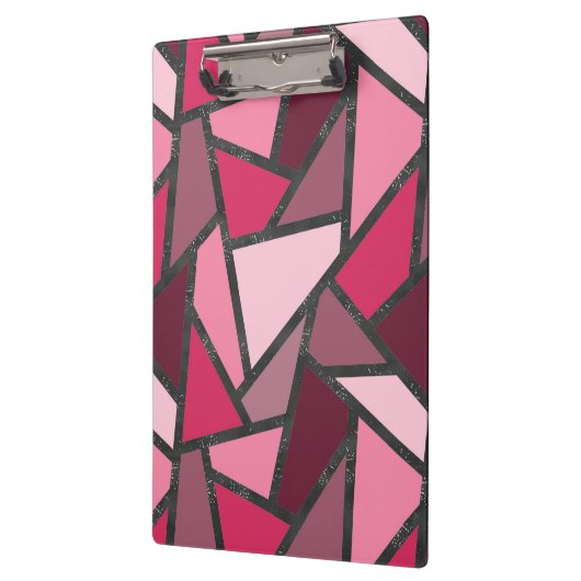 Schaduwen van roze gekleurd glas klembord (Links)