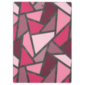 Schaduwen van roze gekleurd glas klembord (Achterkant)