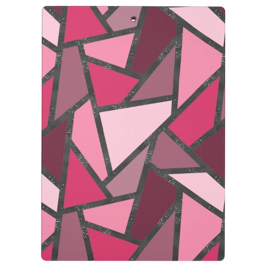 Schaduwen van roze gekleurd glas klembord (Achterkant)