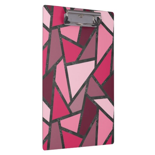 Schaduwen van roze gekleurd glas klembord (Rechts)