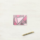 Schaduwen van roze gekleurd glas post-it® notes (Op bureau)