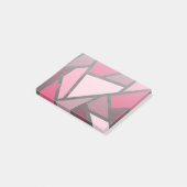 Schaduwen van roze gekleurd glas post-it® notes (Schuin)