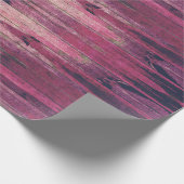 Schaduwen van roze kleurrijke Rustige Houtlook Cadeaupapier (Hoek)