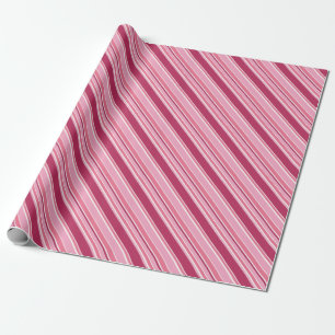 Schaduwen van roze strepen cadeaupapier