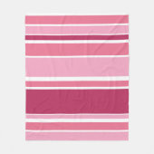 Schaduwen van roze strepen fleece deken (Voorkant)