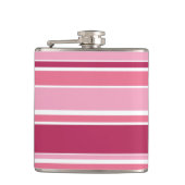 Schaduwen van roze strepen heupfles (Voorkant)