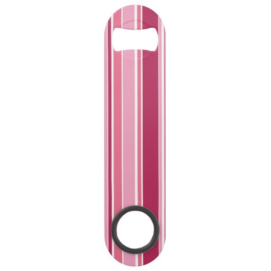 Schaduwen van roze strepen speed flessenopener (Achterkant)