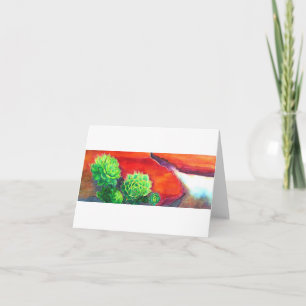 Schaduwen van Woestijn Succulents Kaart