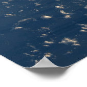 Schaduwen van wolken over het Filipijnse Zee Poster (Hoek)