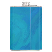 Schaduwkonijn op blauw heupfles (Achterkant)