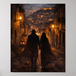 Schaduwliefhebbers in Lissabon – Mysterieuze Roman Poster