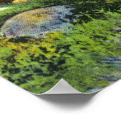 Schaduwmeer Overshot Uitzicht waterwiel Poster (Hoek)