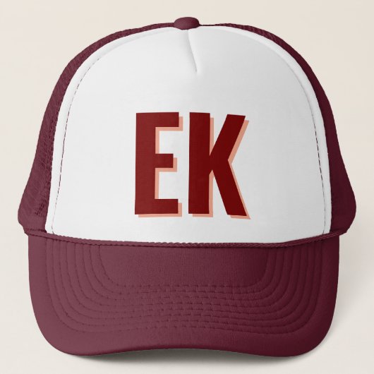 Schaduwmonogram Strand Bruidsfeestparty Favorieten Trucker Pet (Voorkant)