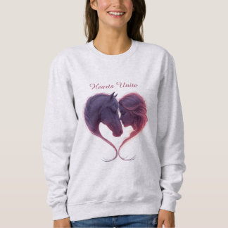 Schaduwpaard en dame Hart Sweatshirt