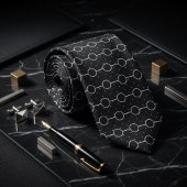 Schaduwraster Micro Polka Patroon Stropdas