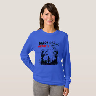 Schaduwrijke geesten verzamelen blauw t-shirt
