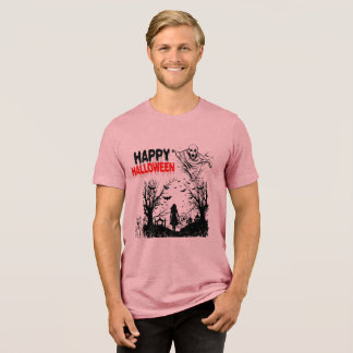 Schaduwrijke geesten verzamelen mauve Tri-Blend shirt