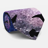 Schaduwvis haai walvis op gradiënt melkwegstelsel  stropdas (Opgerold)