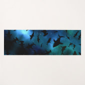 Schaduwvis haai walvis op gradiënt sterrenstelsel  yogamat (Voorkant (horizontaal))