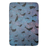 schaduwvishaai op gradiëntmelkweg badmat (Voorkant Verticaal)