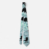 schaduwvishaai op gradiëntmelkweg stropdas (Achterkant)