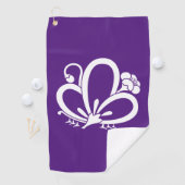 Schaduwvlindervormig kruimelbloesem golfhanddoek (Insitu)