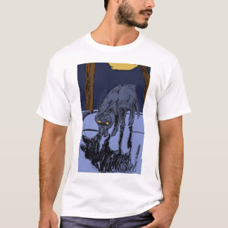 schaduwwolf en zon t-shirt