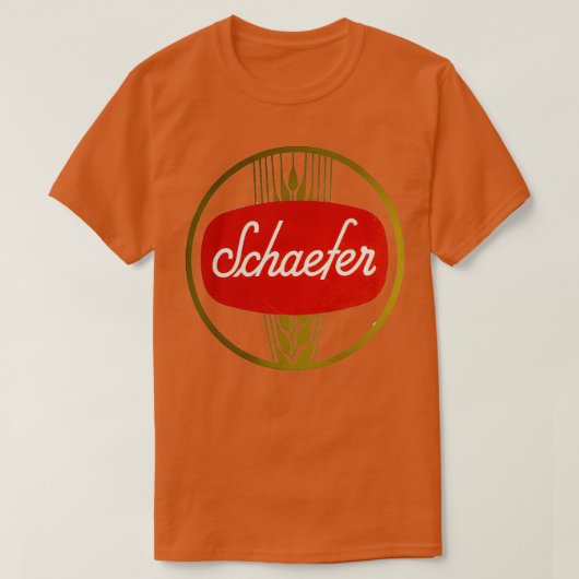  Schaefer Beer FampM Schaefer Brewing Co Ne T-shirt (Design voorkant)
