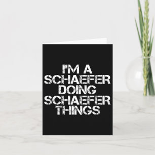 Schaefer Funny Surname Family Tree Birthday Reunio Kaart