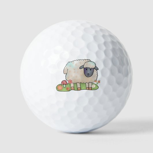Schaf auf der Weide Golfballen (Voorkant)