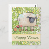 Schaf auf der Weide Postkarte Briefkaart (Voorkant / Achterkant)