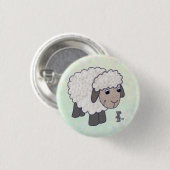 Schaf und Maus Ronde Button 3,2 Cm (Voorkant /achterkant)