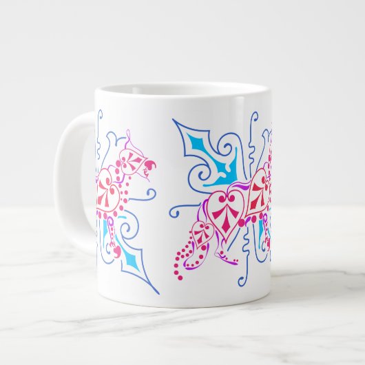 Schäferhund Extra Grote Beker (Voorkant links)