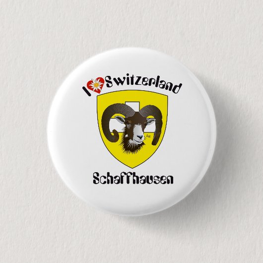 Schaffhausen Schweiz Button (Voorkant)