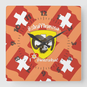 Schaffhausen - Schweiz - Suisse - Svizzera Uhr Vierkante Klok