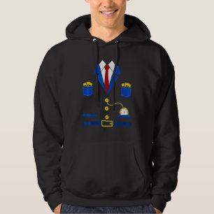 Schaffner Motor Bestuurder Kostuum Carnaval Hoodie