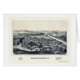 Schaghticoke, carte panoramique de NY - 1889