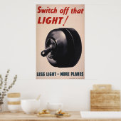 Schakel dat licht uit! poster (Keuken)