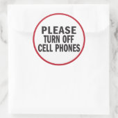 Schakel de sticker van mobiele telefoons uit (Tas)