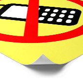 Schakel uw mobiele telefoons uit poster (Hoek)